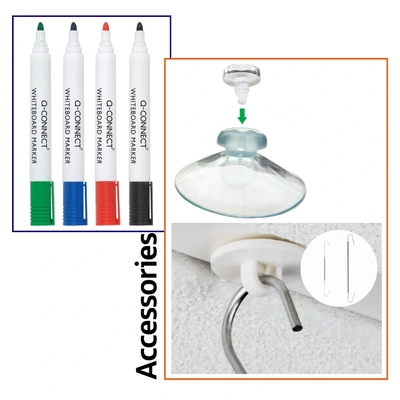  Poster Accessories Suckers And Pins Hanging Hoops And Wires Dry Wipe Pens