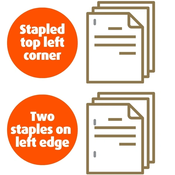 Stapled Top Left And Two Left John Brailsford Printers