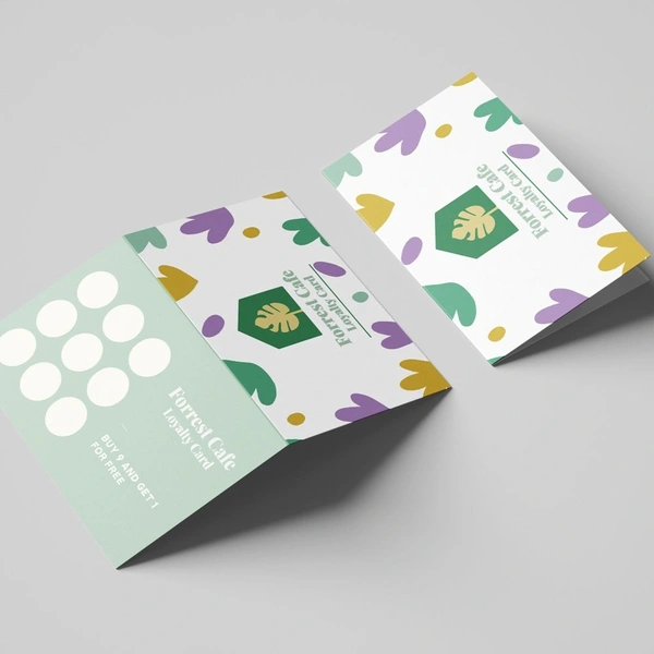 Recycled Folded Loyalty Card